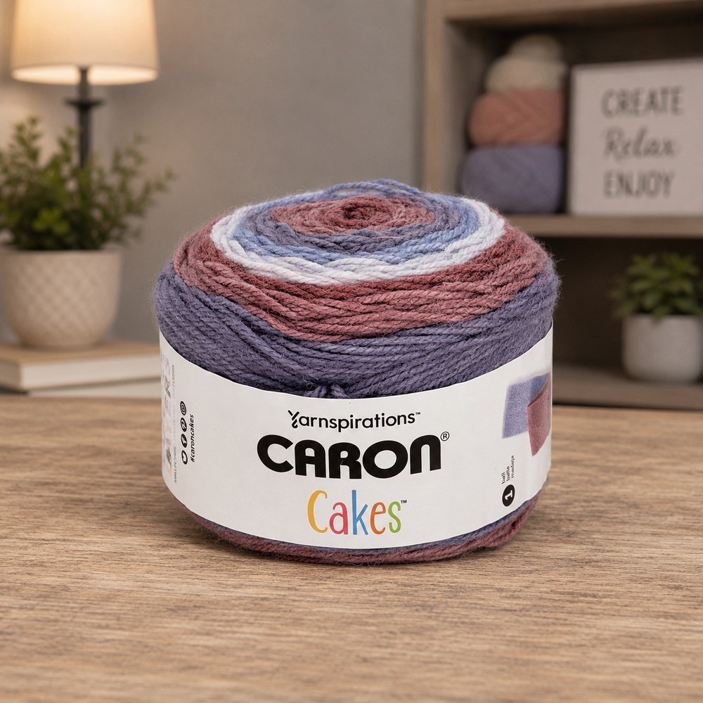 Caron Cakes Lovely Layers Raspberry Ice Yarn 8.5 oz 445 yd Color 65006 Retired‎